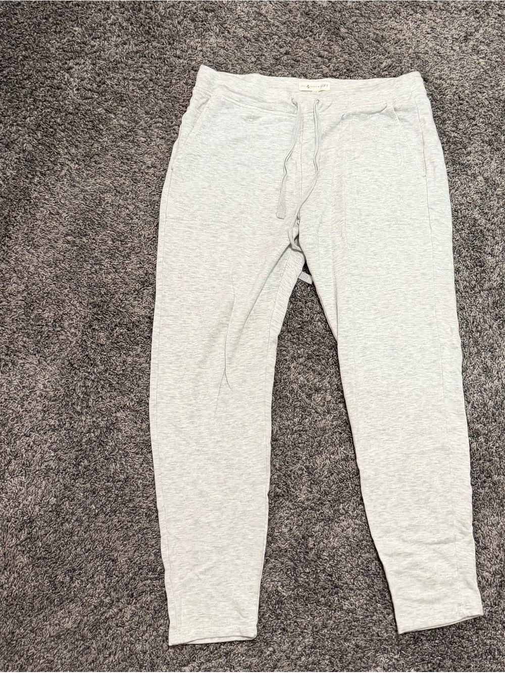 Light Gray Women’s Loft Jogger Sweatpants